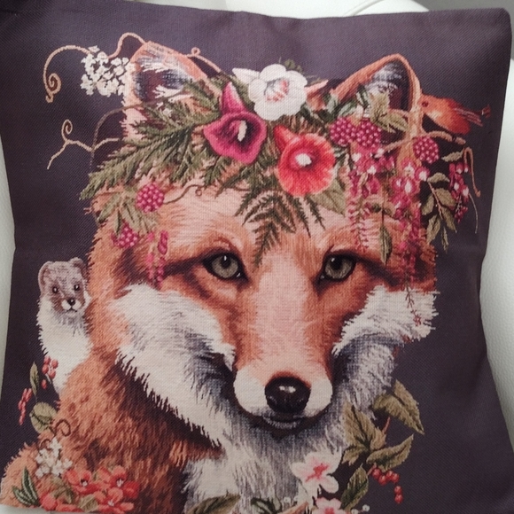 New Fall Fox Farm House Cushion Cover - Picture 6 of 7